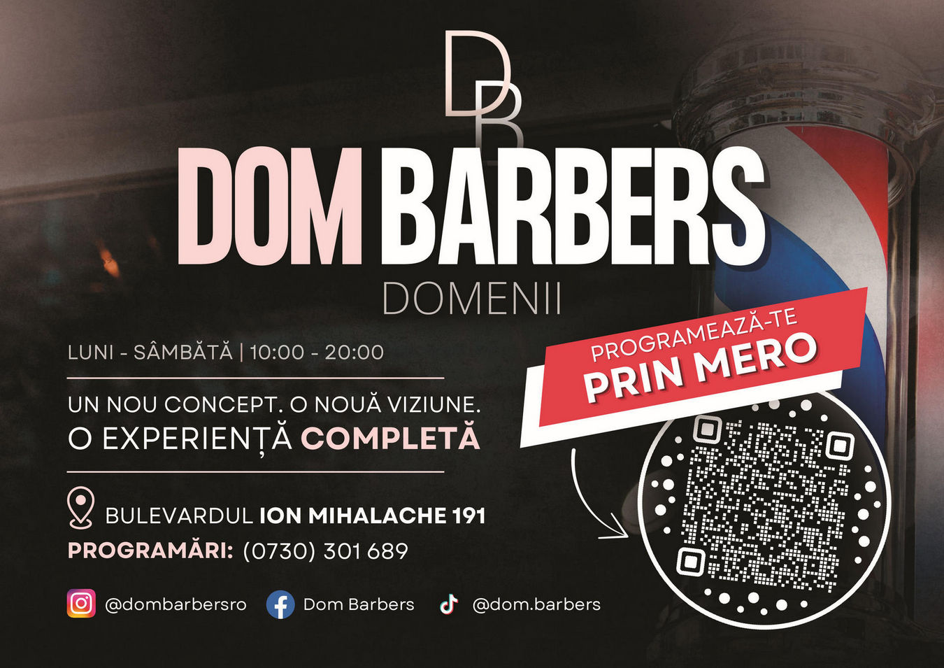 DOM Barbers - Un nou concept, o noua viziune, o experienta completa